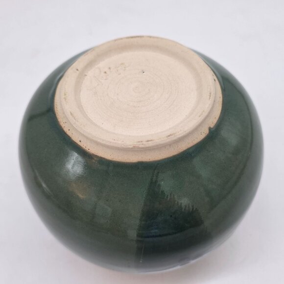 Handmade Studio Pottery Vase Signed Multi-Color Abstract  Glazed - Picture 6 of 8